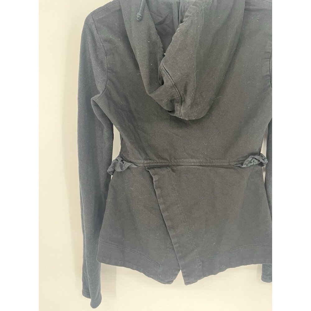Prairie Underground Graphite Hooded Zip Jacket Size‎ S Organic Cotton USA Made - Picture 5 of 5